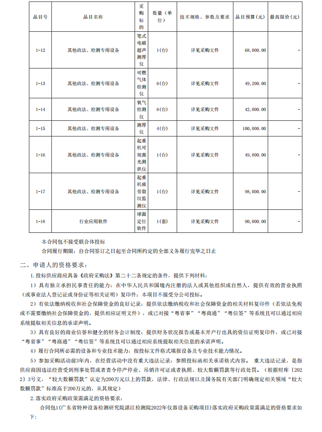 2022年湛江檢測院檢驗(yàn)檢測儀器設(shè)備采購項(xiàng)目【項(xiàng)目編號：ZDZJ22- Z21134】招標(biāo)公告(圖3)